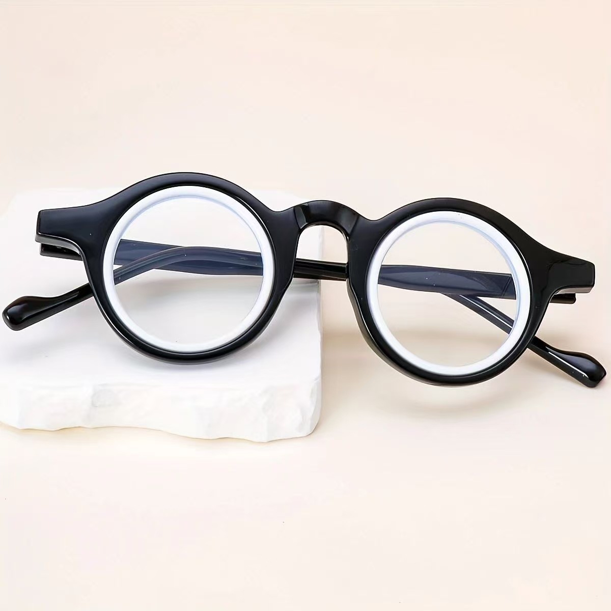 Ready Ship Custom Women's Brown Presbyopia Reading Glasses Anti Blue Light Anti Fatigue for Work Home Big Face Small +1.25 +2.50