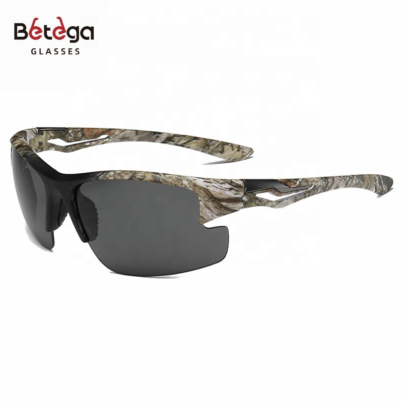 BETEGA Outdoor Riding Sports Glasses Sunglasses Men'S Uv Protection Half Frame Men'S Camouflage Sunglasses