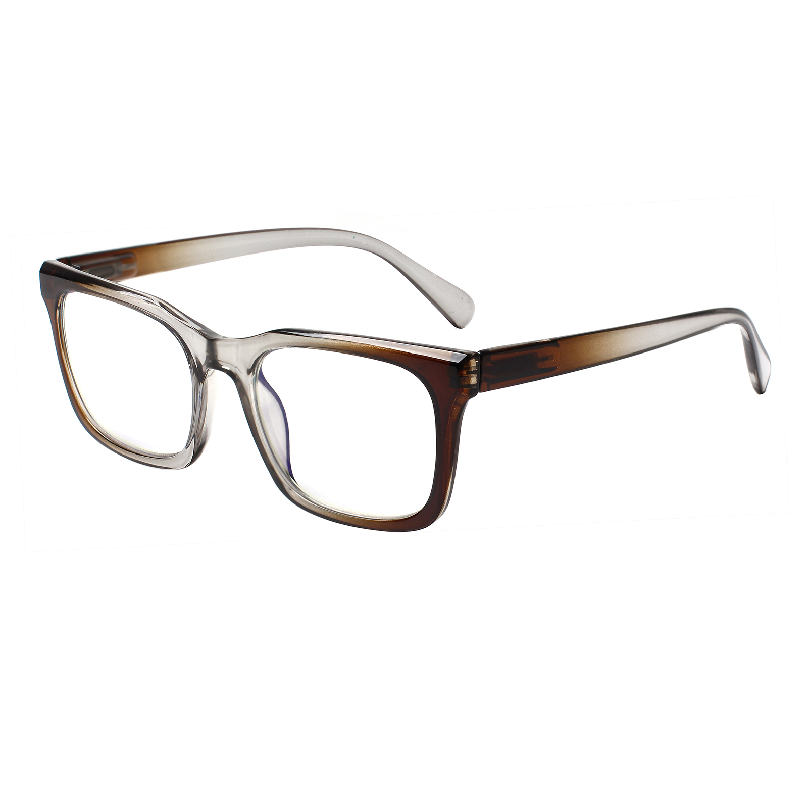 Factory Wholesale Custom Fashion High Quality Square Frame Multifocal Progressive GlassesTransparent Lens Men Women 1.75 3.25