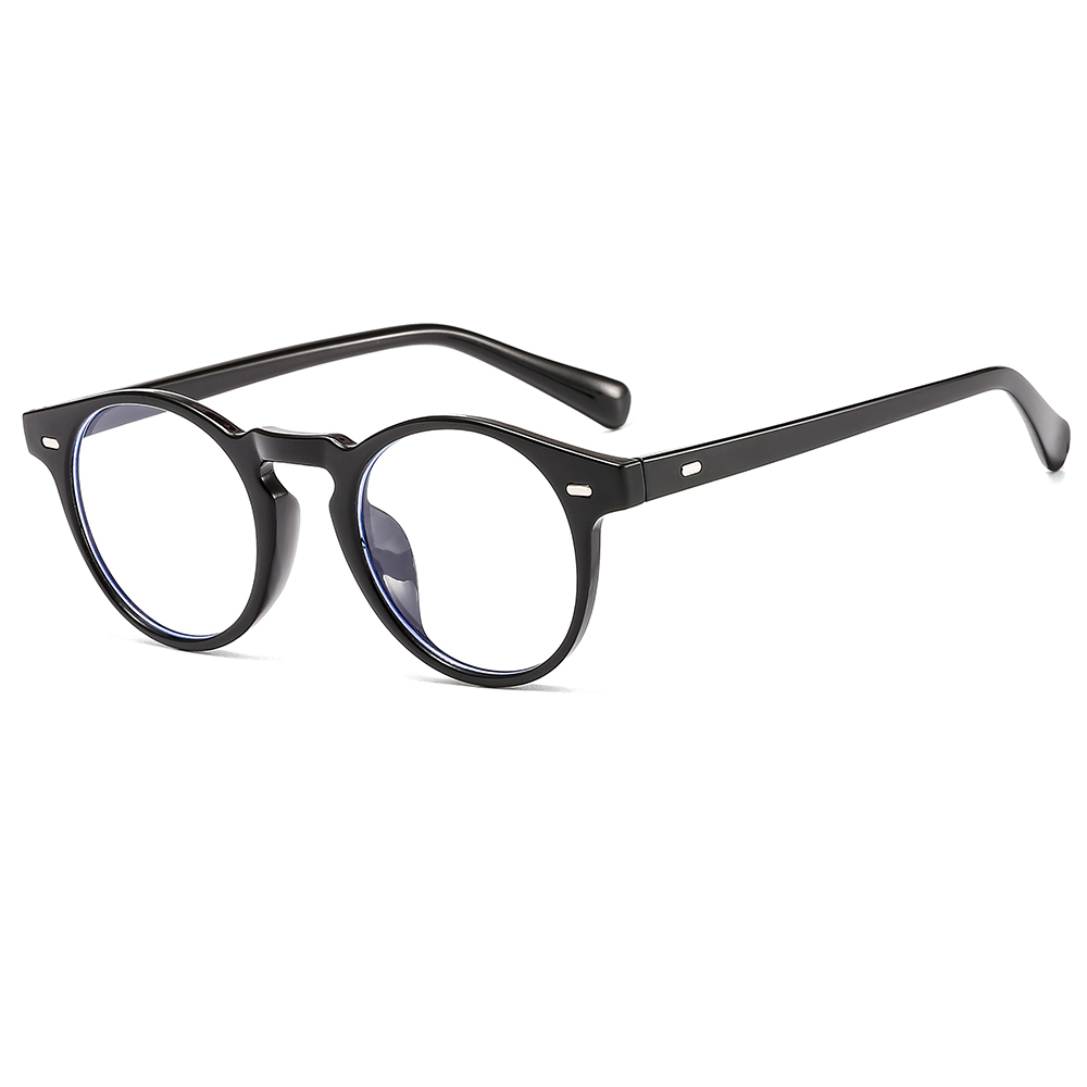 Superhot Eyewear 12846 Retro Vintage Round Optical Frame With Anti Blue Light Lenses Eyeglasses