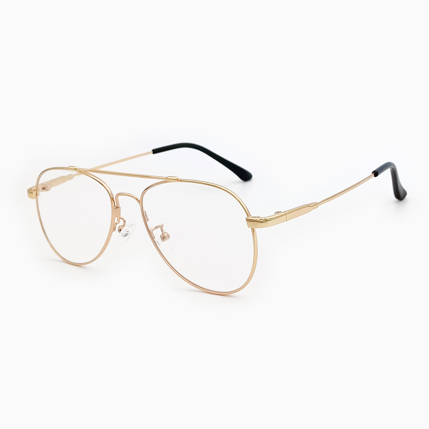 F03442M Unisex Classic Print Aviation Titanium Optical Frames Memory Trendy Style Prescription Eyeglasses All Face Made ZHEJIANG