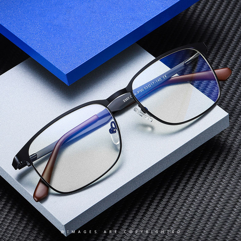 Metal Men Blue Anti Reflection Glasses 2307 Wholesale Eyewear Eyeglasses Frames Manufacturers