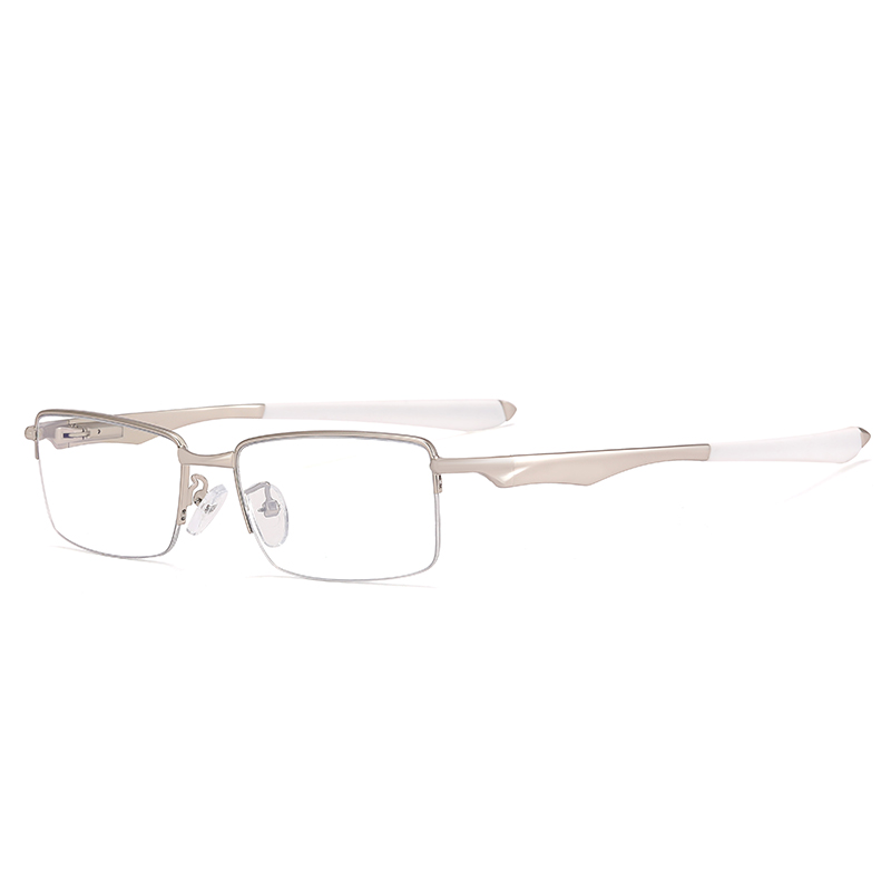 Square Stainless Luxury Metal Prescription Sport Series Optical Glasses Frames Fashion Eyewear for Unisex