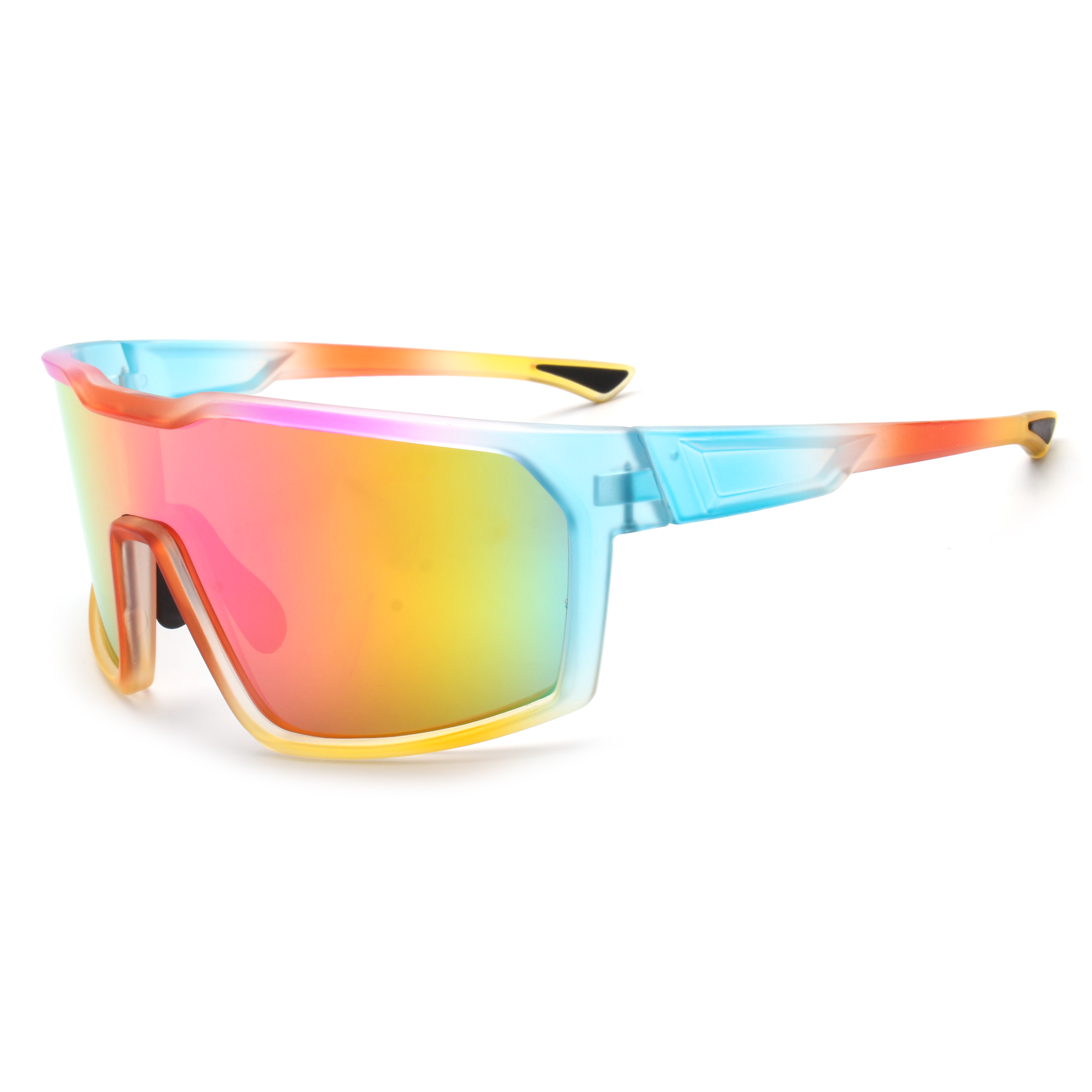 FUYUANDA 9181 TR90 Frame PC Polarized Sports Sunglasses UV Protection Blue Frame Men Women 400 Made Fujian China