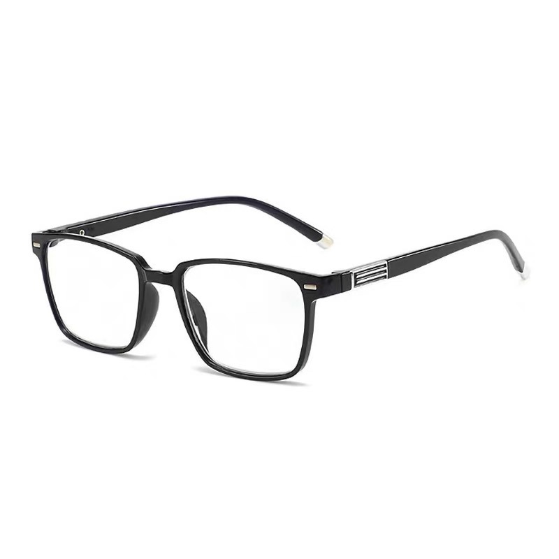 2026 Ready to Ship square Black Anti Blue Ray Reading Glasses
