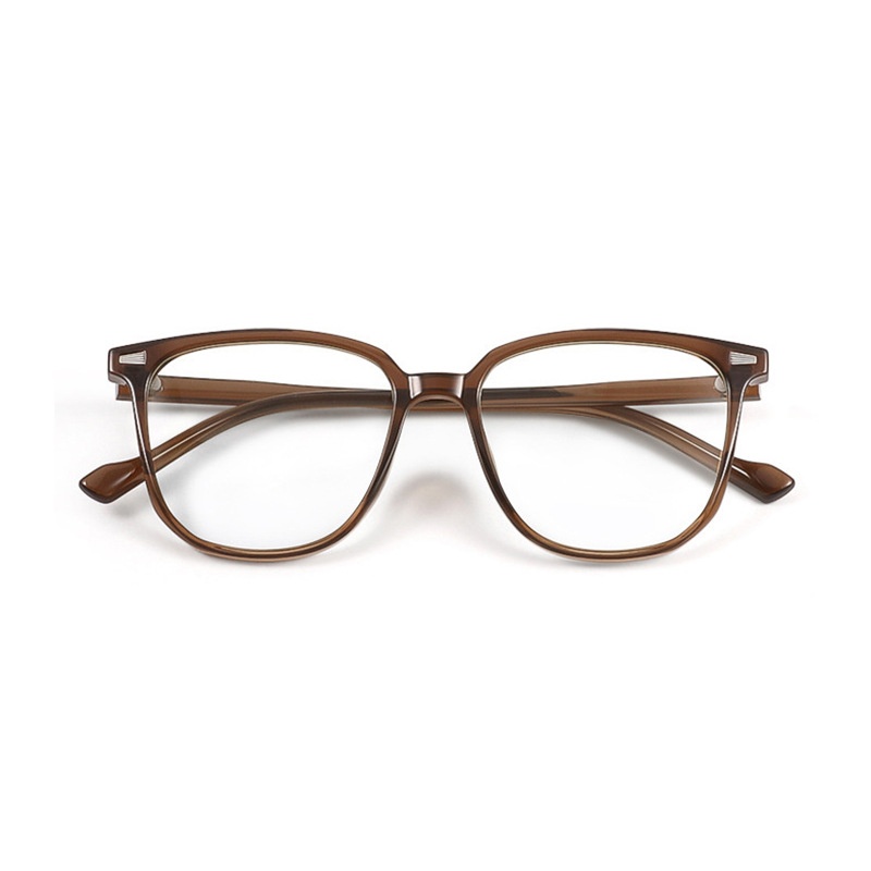 Korean Retro Classic Anti-Blue Light Glasses for Women Large Frame Plain Thin Myopia Eyeglasses Frames Wholesale