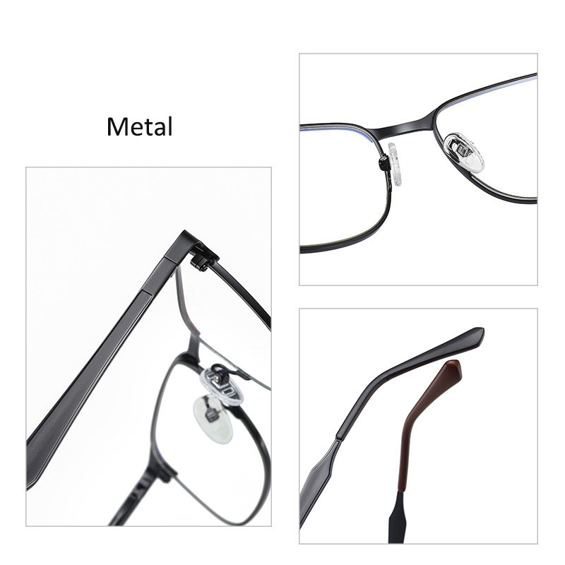 Metal Men Blue Anti Reflection Glasses 2307 Wholesale Eyewear Eyeglasses Frames Manufacturers