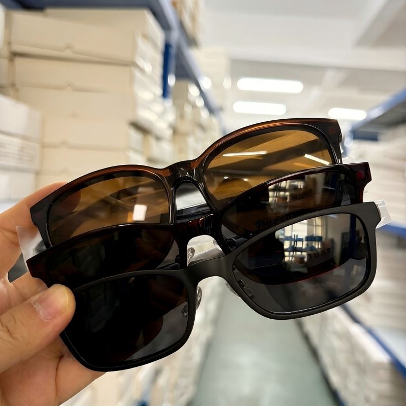 Clearance Stock Clip on Frame Cheap Clip on Sunglasses Male Female Ultem Clip on Optical Frame