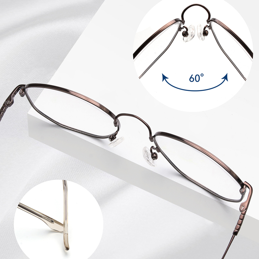 2026 Unisex Optical Glasses with High Quality Ultralight Memory Titanium Frame Clear Lens for Men and Women