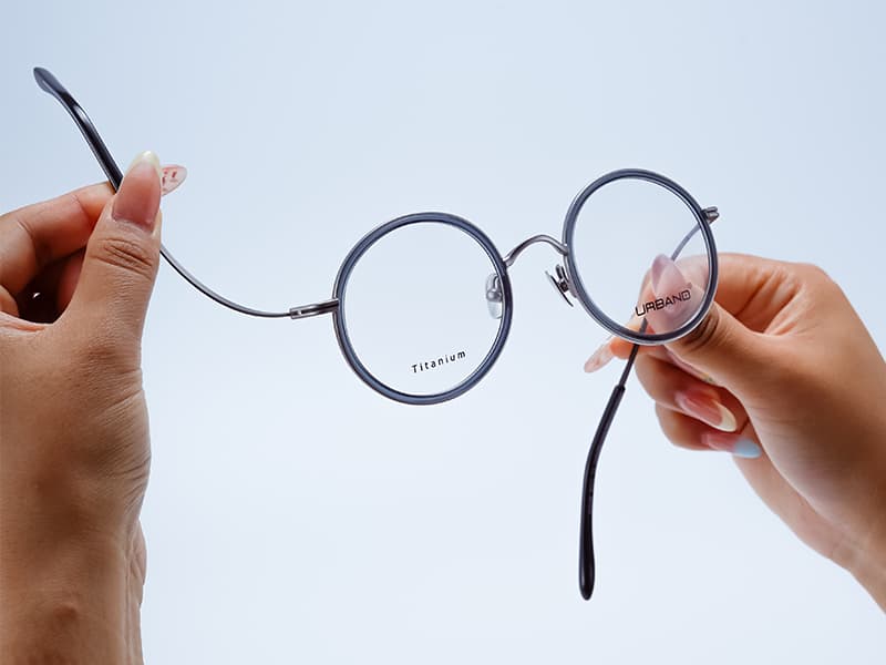 URBAND PARIS hybrid titanium and acetate eyewear frames
