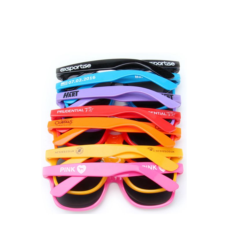 Wholesale Promotional Glasses Brand Designer Custom Logo Black Square Recycled Plastic Sun Glasses Women Sunglasses for Men 2026