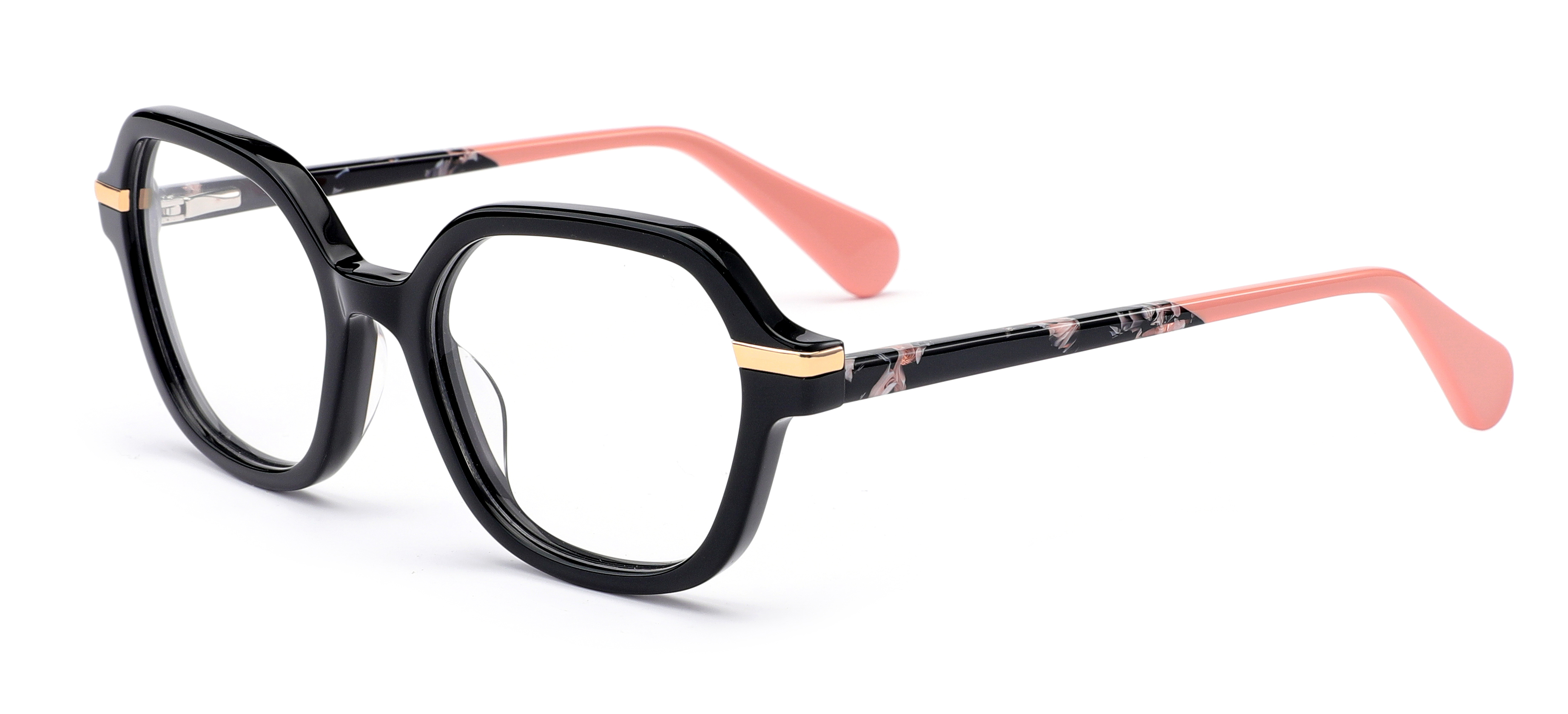 New Designer Lamination Style Fashion Optical Glasses Frame Acetate Eyeglasses Ready Stock