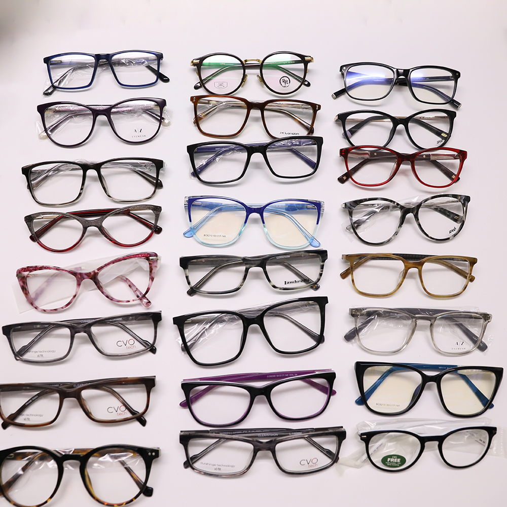 Assorted Ready Random Made Mixed Random Clearance Spectacle Stock Cheap Glasses Acetate Eyewear Optical Eyeglasses Frames