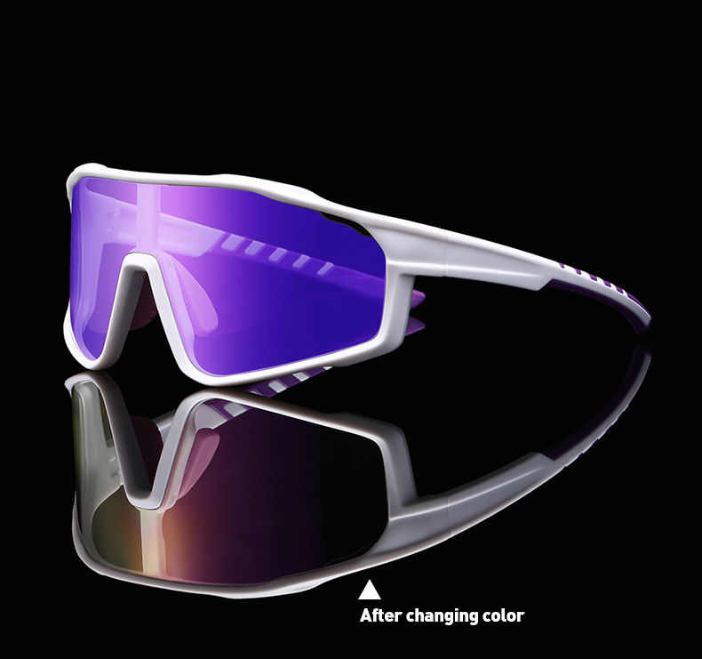 2026 Unisex Blue Color Changing Prescription Sunglasses Wholesale for Outdoor Sports Cycling Biking for Cricket Players Men