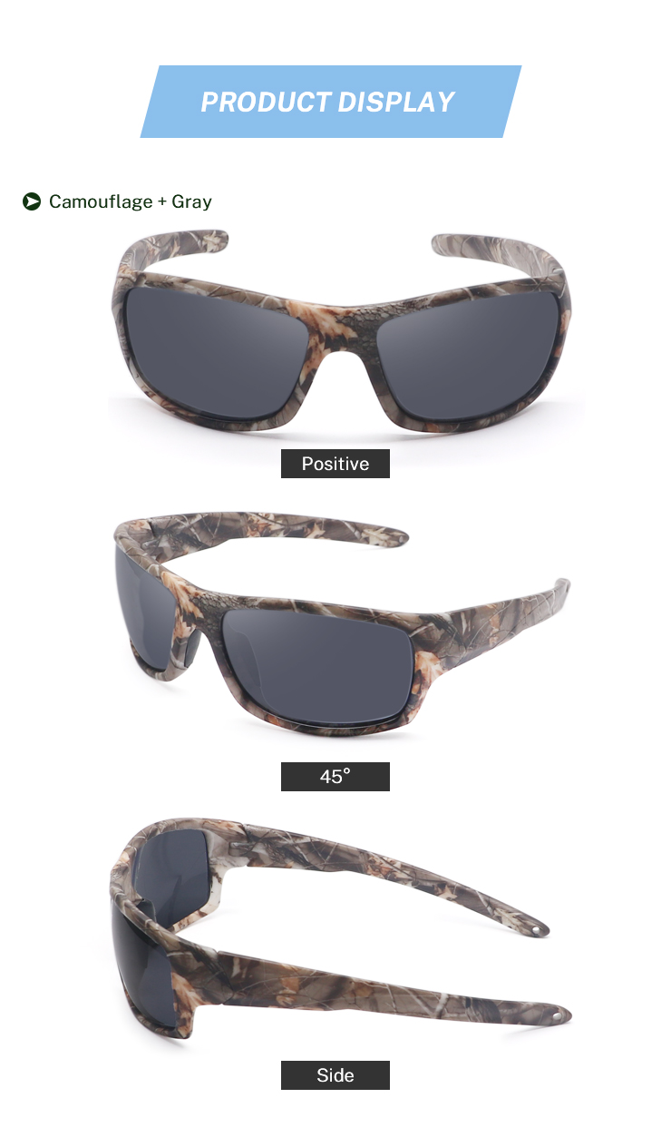 2022 UV400 Floating Sunglasses Custom Logo Sport Eyewear for Men Women Camouflage Polarized Lens Tac Frame for Fishing Driving
