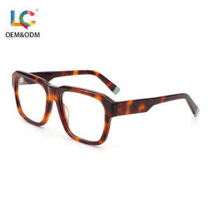 Best Selling Eco-Friendly Acetate Frame Anti Blue Light Glasses Full Rim Bold Square For Office Computer Work Men Women Eyewear