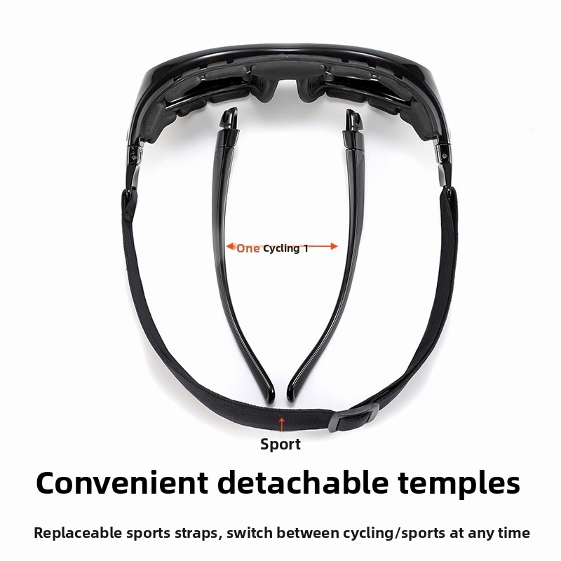 Photochromic Cycling Glasses Polarized TR90 Frame Day Night Sports Eyewear with Prescription Lens Option 1408