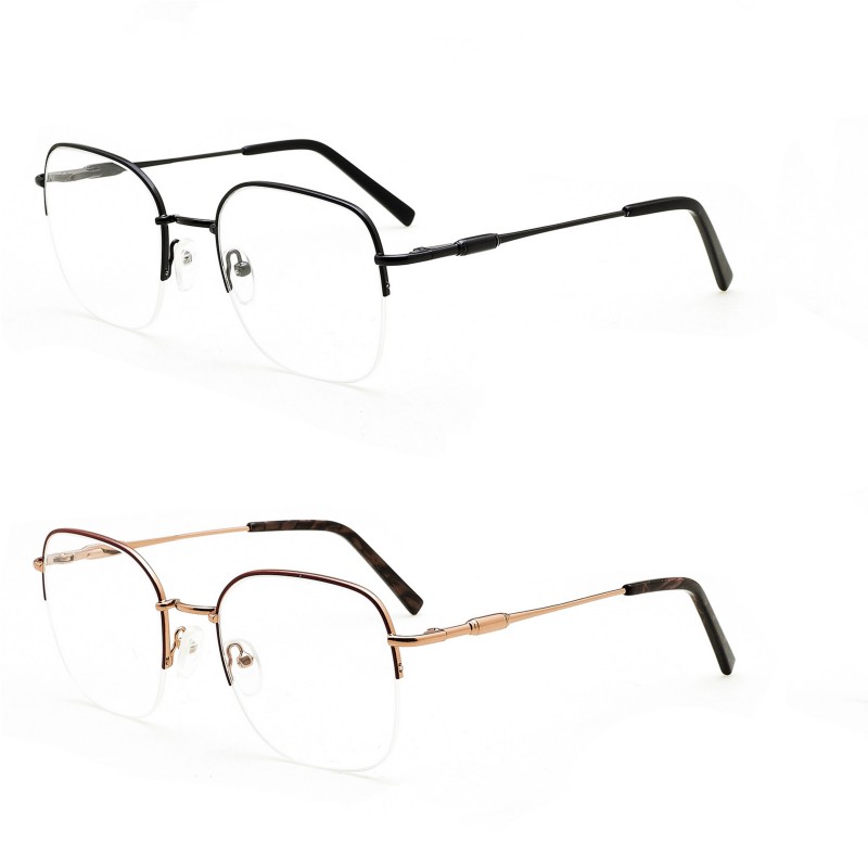 Stainless Steel Frame Men Women Optical Male Eyeglasses Frames Myopia Prescription Eye Glasses Retro Round Eyeglass Frames
