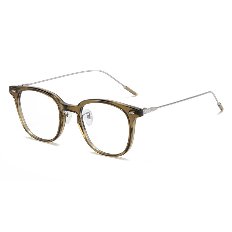 Glass Wholesale Anti Blue Light Mens TR90 Glasses Spectacle Small Squared Optical Frames Eyeglasses Sunray