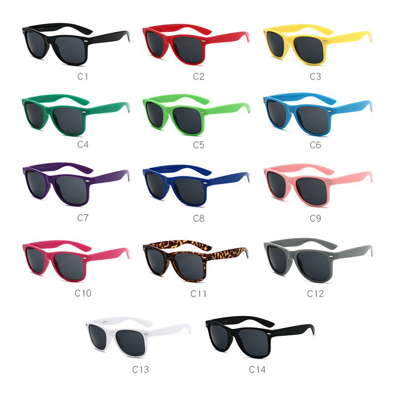 Wholesale Bulk Promotional Men Women Pc Frame Pc Lens Customer Custom Print logo Shades Sun Glasses Custom Sunglasses with logo