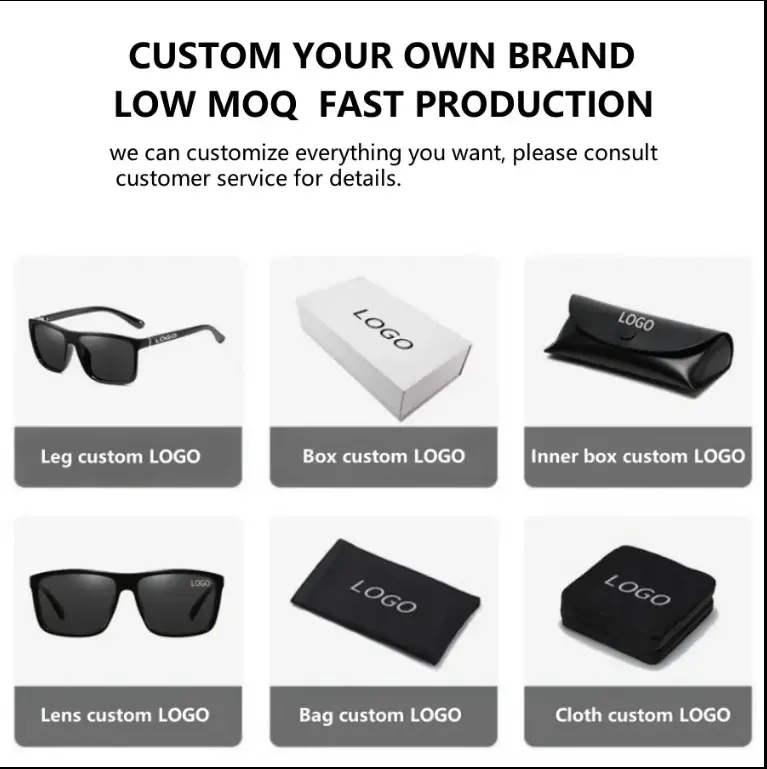 Narrow Square Frame Anti-Slip Outdoor Blue Light Blocking Windproof Prescription Compatible Cycling Sports Glasses