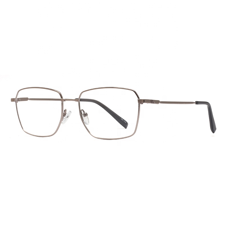 High End OEM ODM Vintage Design Men Rectangle Memory Titanium Full-Rim Lightweight Durable Fashionable Optical Eyeglasses Frame