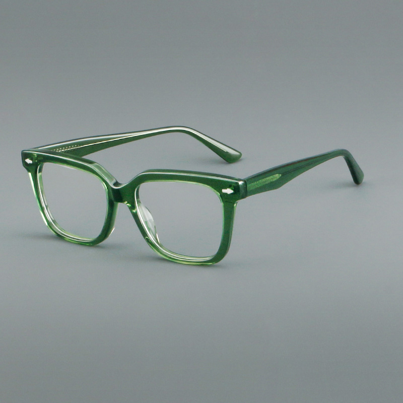 MLM Ready Stock Wholesale Acetate Retro Optics Frame Glasses Personalized Compatible Presbyopic Lenses Eyewear