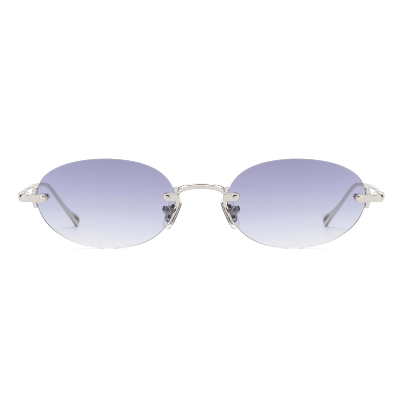 Rimless Sunglasses CY Women Men Fashion Retro Gradient Lens Luxury Brand Designer Small Square Sun Glasses Custom Logo ODM