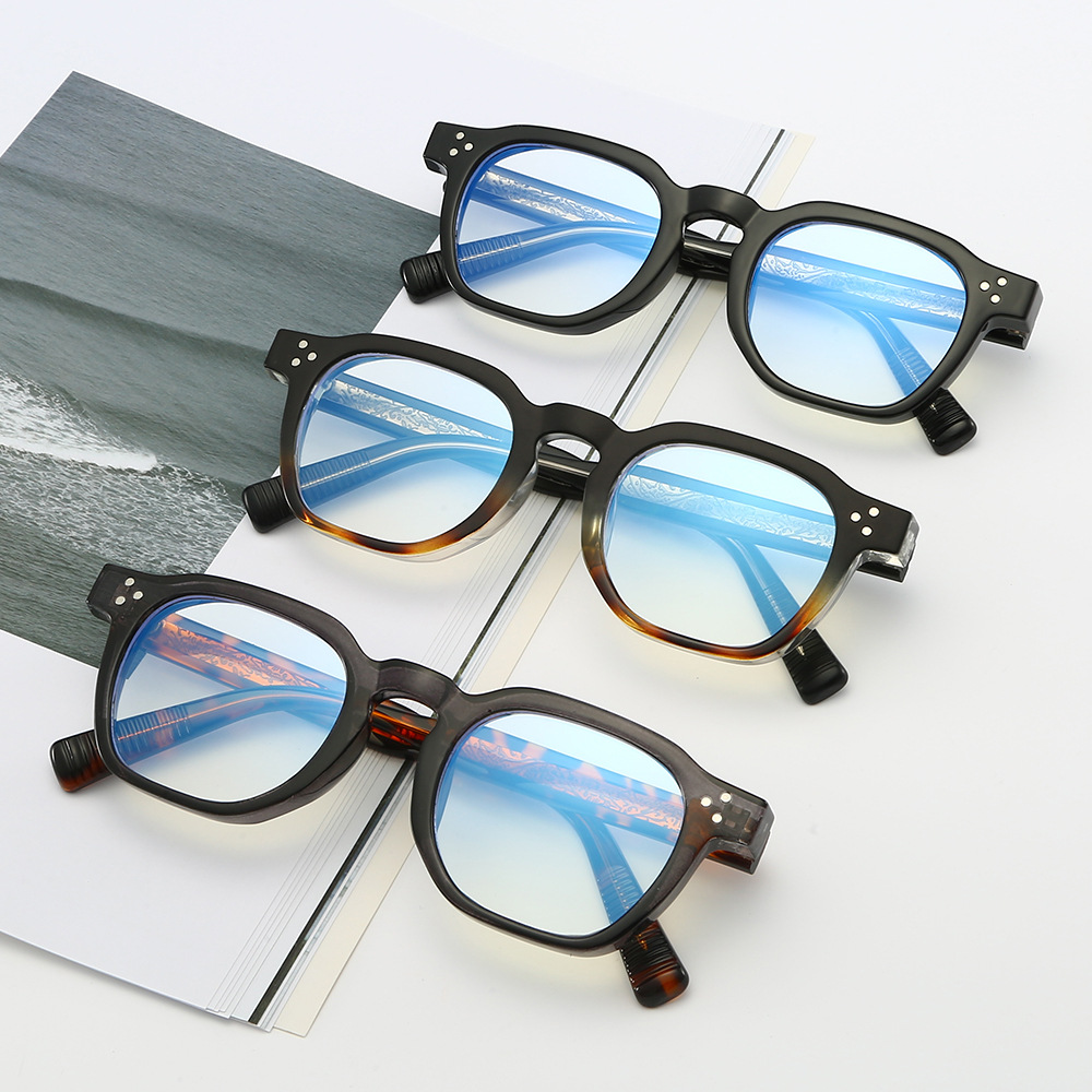 Custom Anti Blue Light Computer Glasses XYG1001 Factory Supplier Wholesale Stylish Round PC Gray Lightweight Eyewear Frames