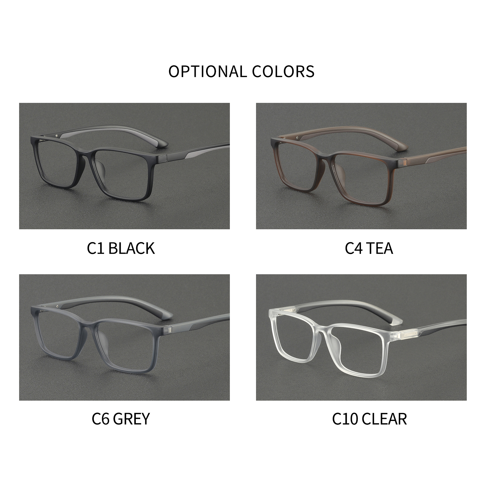 SH70055 Eyewear Frame Optical Ultem Eyewear Unisex Eyewear for Men Women Full Frame Ideal for Daily Wear Eyeglasses Ready Stock