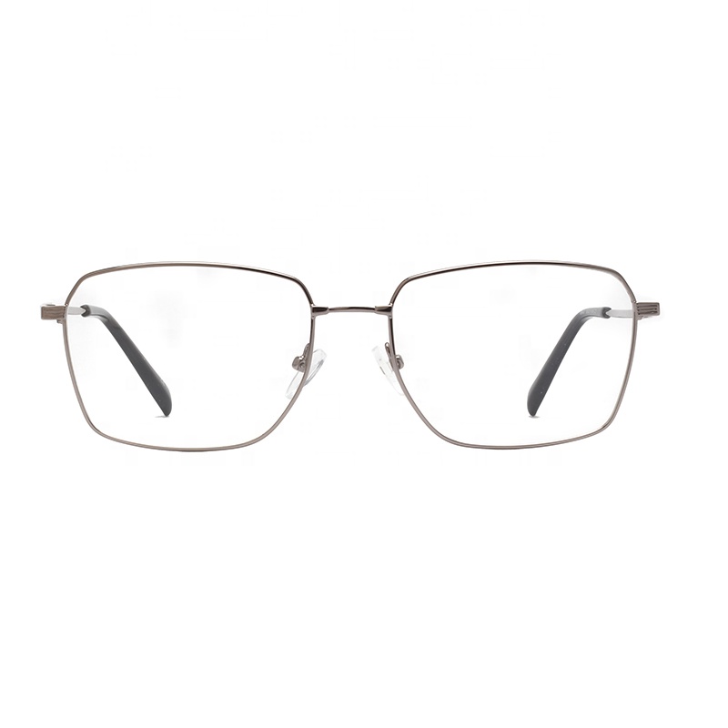High End OEM ODM Vintage Design Men Rectangle Memory Titanium Full-Rim Lightweight Durable Fashionable Optical Eyeglasses Frame