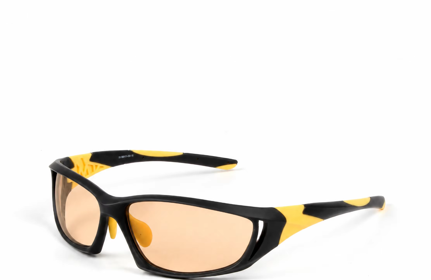 Amber Tint Pickleball Glasses Contrast Enhancing PC Lens TR90 Sports Eyewear Custom Logo OEM for Tennis and Racquetball
