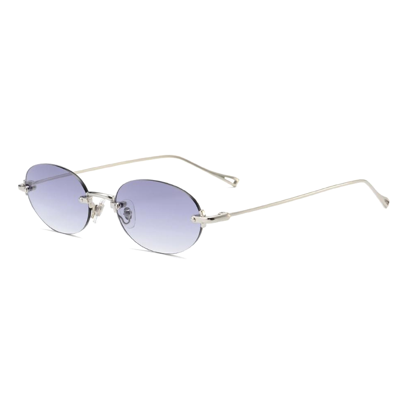 Rimless Sunglasses CY Women Men Fashion Retro Gradient Lens Luxury Brand Designer Small Square Sun Glasses Custom Logo ODM