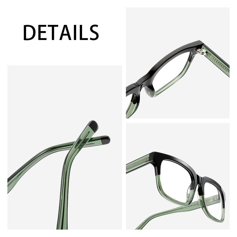 High Quality Acetate Frame Blue Light Blocking Glasses Full Rim Montura Optica For Office Computer Work Reading Women Men