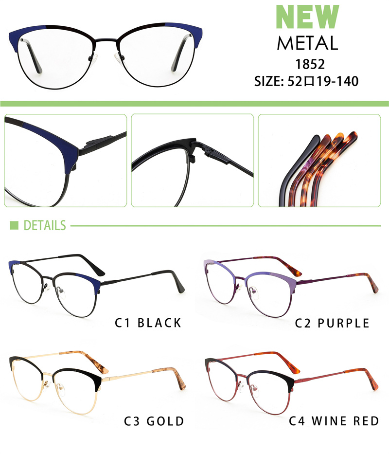 Stainless Steel Frame Men Women Optical Male Eyeglasses Frames Myopia Prescription Eye Glasses Retro Round Eyeglass Frames
