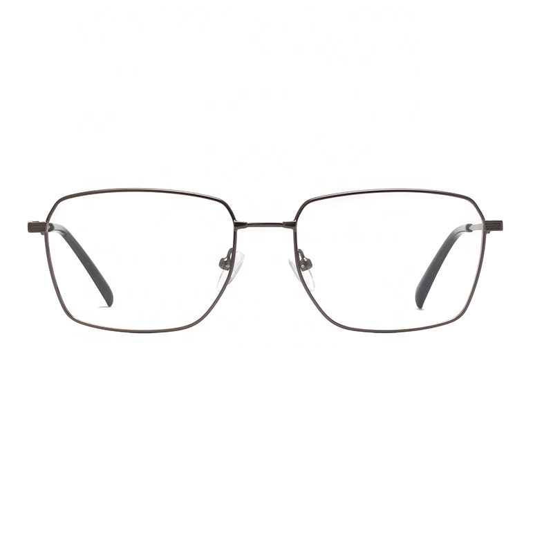High End OEM ODM Vintage Design Men Rectangle Memory Titanium Full-Rim Lightweight Durable Fashionable Optical Eyeglasses Frame