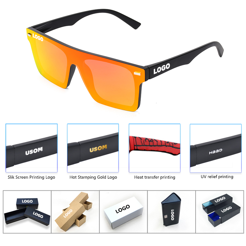 Somta Factory Direct Anti Corrosion by Seawater Protection Uv400 Private Label Square Polarized Rimless Fishing Sunglasses Men