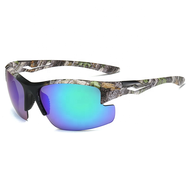 BETEGA Outdoor Riding Sports Glasses Sunglasses Men'S Uv Protection Half Frame Men'S Camouflage Sunglasses