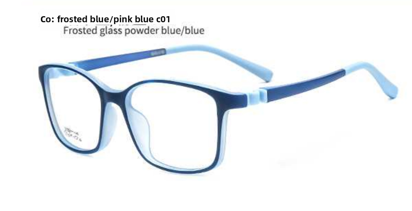 Wholesale YIGOU Fashion Teenager Optical Eyewear Transparent Square Cute Cartoon Pattern Eco-Friendly Full-Rim Frame