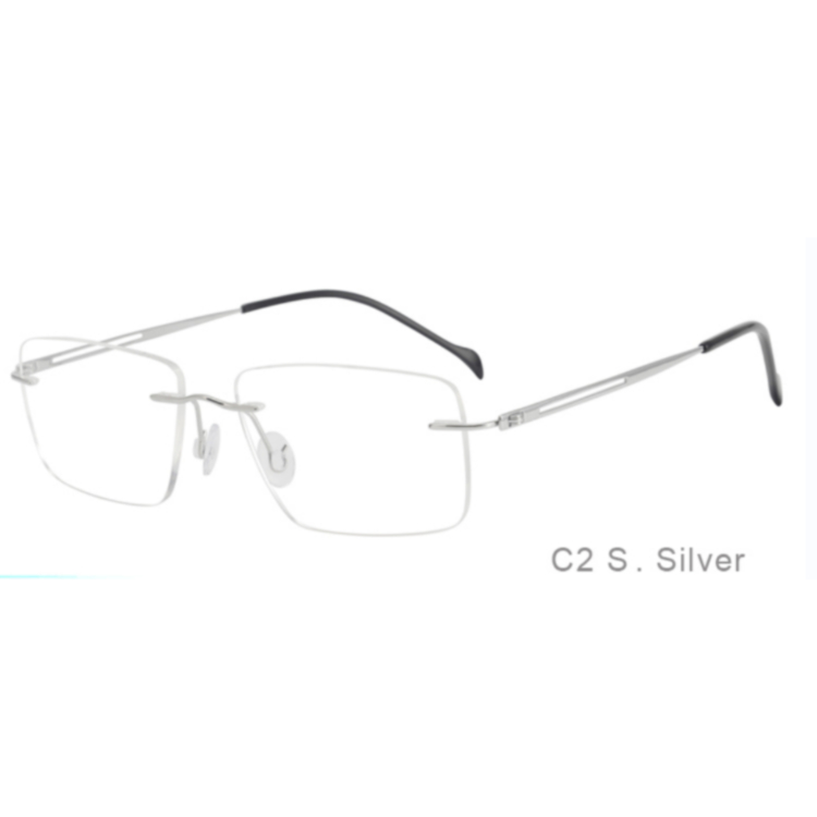 Glasses Memory Titanium Rimless Optical Eyeglasses Frames Thin Flexible Eyeglasses Eye Glasses Frames