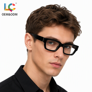 Fashion Modern Acetate Frame Optical Glasses Retro Thick Square Eyewear