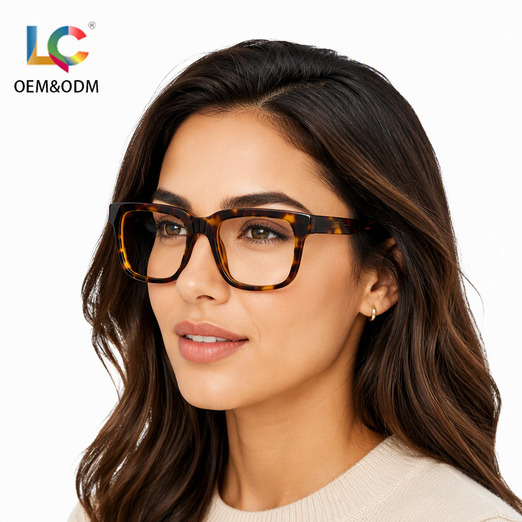 High Quality Acetate Frame Blue Light Blocking Glasses Full Rim Montura Optica For Office Computer Work Reading Women Men