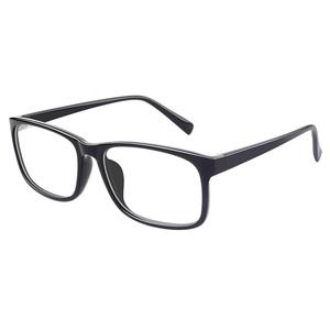Matt Black Acetate Rectangular Men's Eyeglasses