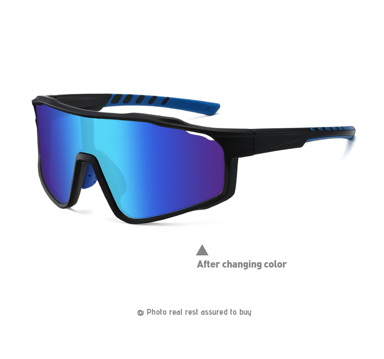 2026 Unisex Blue Color Changing Prescription Sunglasses Wholesale for Outdoor Sports Cycling Biking for Cricket Players Men
