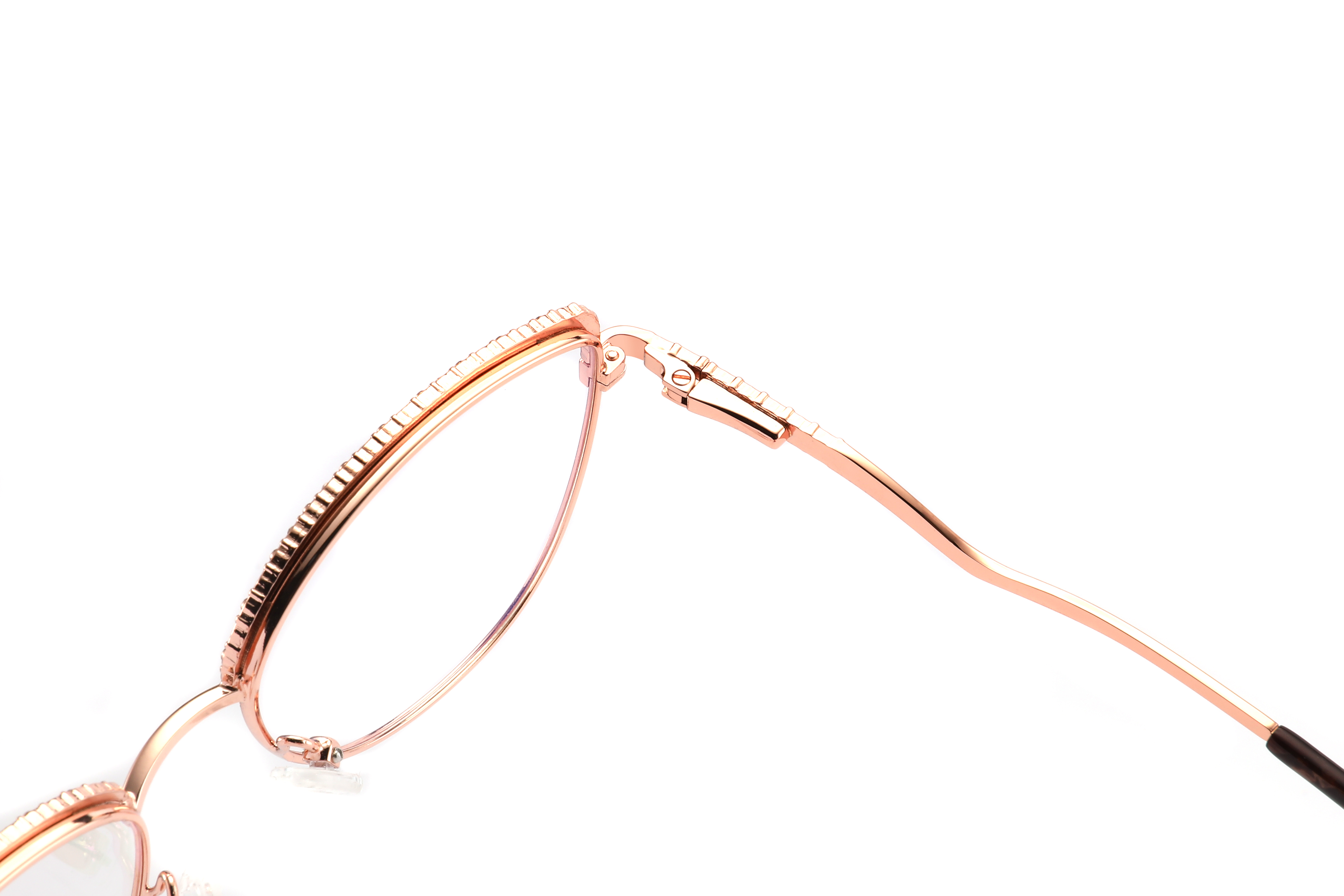 2026 Hit High-quality High-tech Metal Oval Eyeglass Frame with Customizable logo for Women