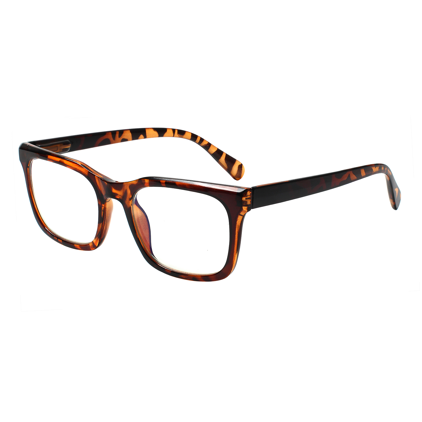 Factory Wholesale Custom Fashion High Quality Square Frame Multifocal Progressive GlassesTransparent Lens Men Women 1.75 3.25