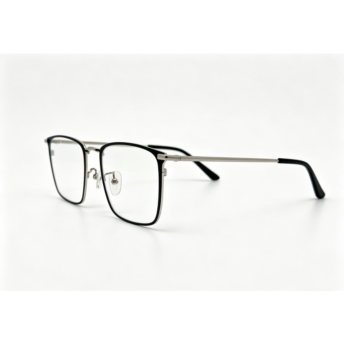 Premium Men's Fashion Full Rim Stainless Steel Optical Eyeglasses with Anti-Blue Light Lenses