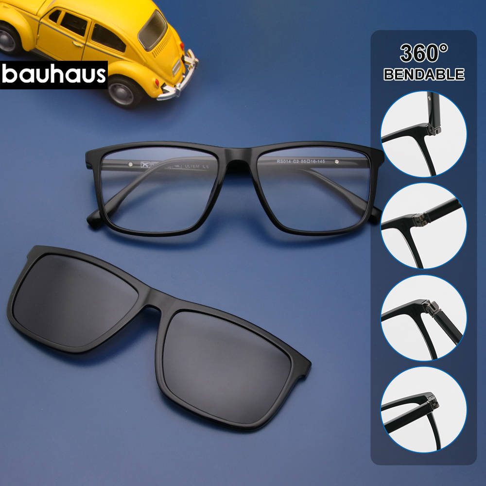 RS014 New 360 Bendable Temple High Quality Ultem Clip on Glasses Magnetic Eye Frame