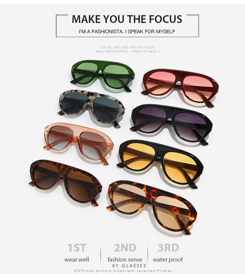 Custom Private Label Sunglasses XY7135 Retro Eyewear Factory Tortoise Frame UV400 Eyewear