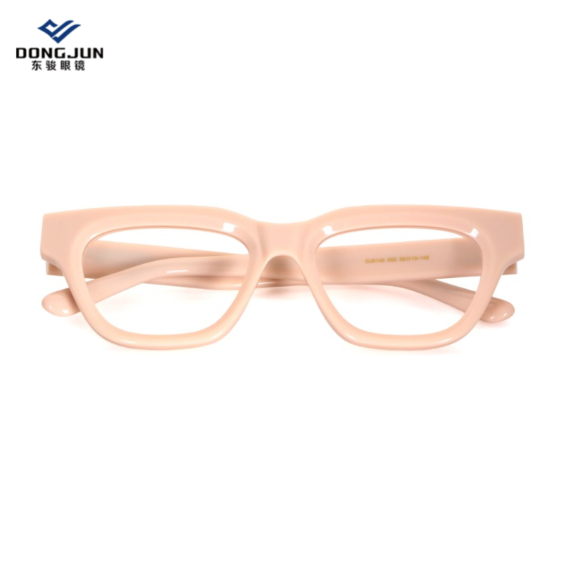 High Quality 2025 Trending Fashion Thickness Acetate Eyeglasses for Unisex Factory Direct Ready Stock